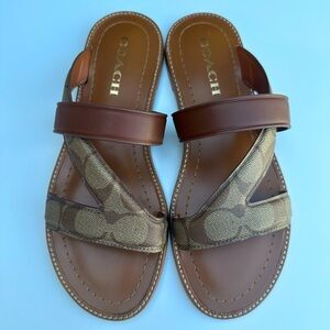 COPY - Original Coach Sandals - Coach Harlan Signature Sandals